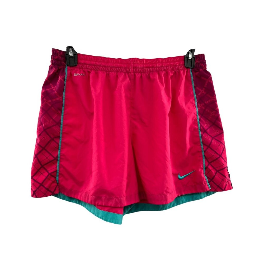 Nike Dri-Fit Shorts Womens XL Used 531774-606 Pink Turquoise - Picture 15 of 16